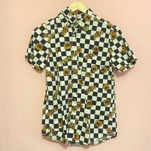 4:20 sublime checkered button up medium